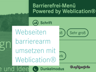 Webseiten barrierearm umsetzen mit Weblication für das BFSG