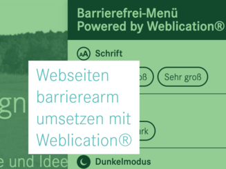 Webseiten barrierearm umsetzen mit Weblication für das BFSG