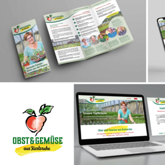 Das Coporate Design dieses Kunden umfasst die Gestaltung von Logo und Webseite sowie einen Imageflyer der drei Unternehmensbereiche.