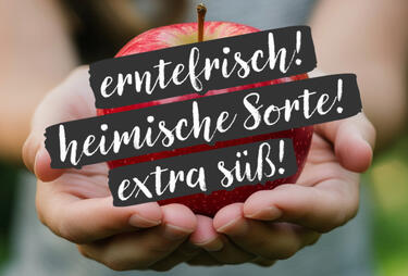 Apfel mit Qualitätsmerkmal als Symbolbild: klare Positionierung bringt mehr Kunden über die Website. Apfel mit Qualitätsmerkmal als Symbolbild: klare Positionierung bringt mehr Kunden über die Website.