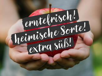 Apfel mit Qualitätsmerkmal als Symbolbild: klare Positionierung bringt mehr Kunden über die Website.