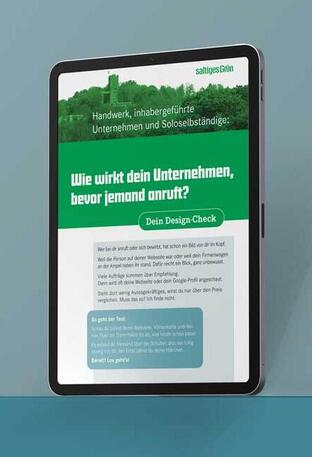 Design-Check für mehr Anfragen und Bewerbungen Design-Check für mehr Anfragen und Bewerbungen