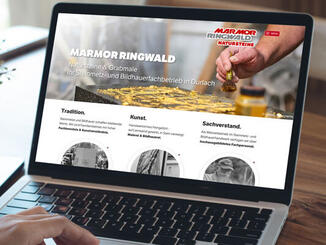 Die Webseite www.marmor-ringwald.de ist ein Zusammenspiel mehrerer Kompetenzen in meinem Netzwerk.