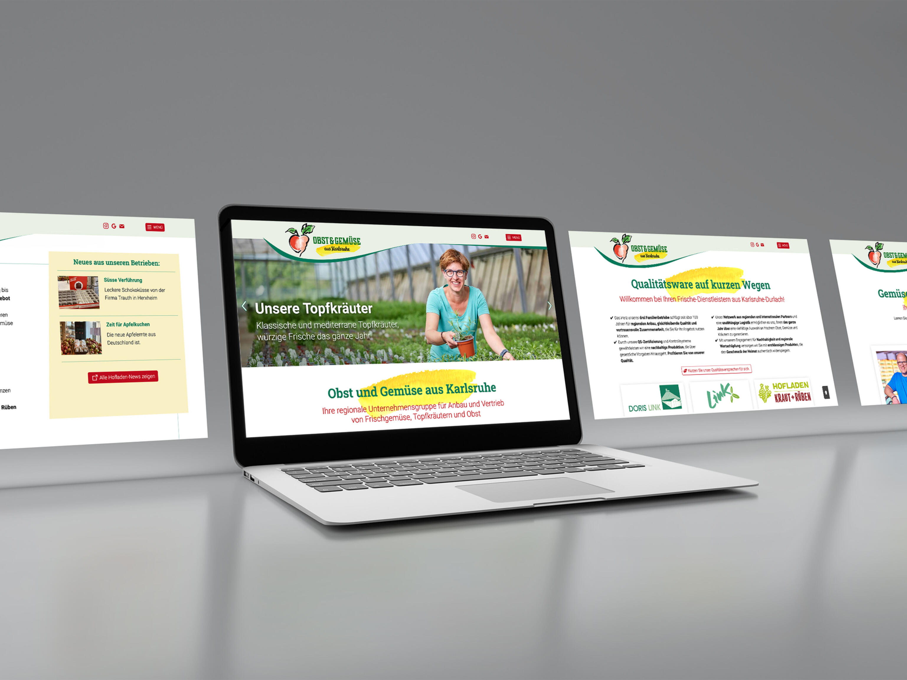 Webseite Onepager