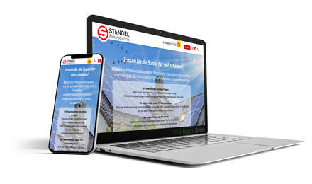 Angebotsseite für den Dienstleistungsbereich "Photovoltaik" für STENGEL Elektrotechnik
