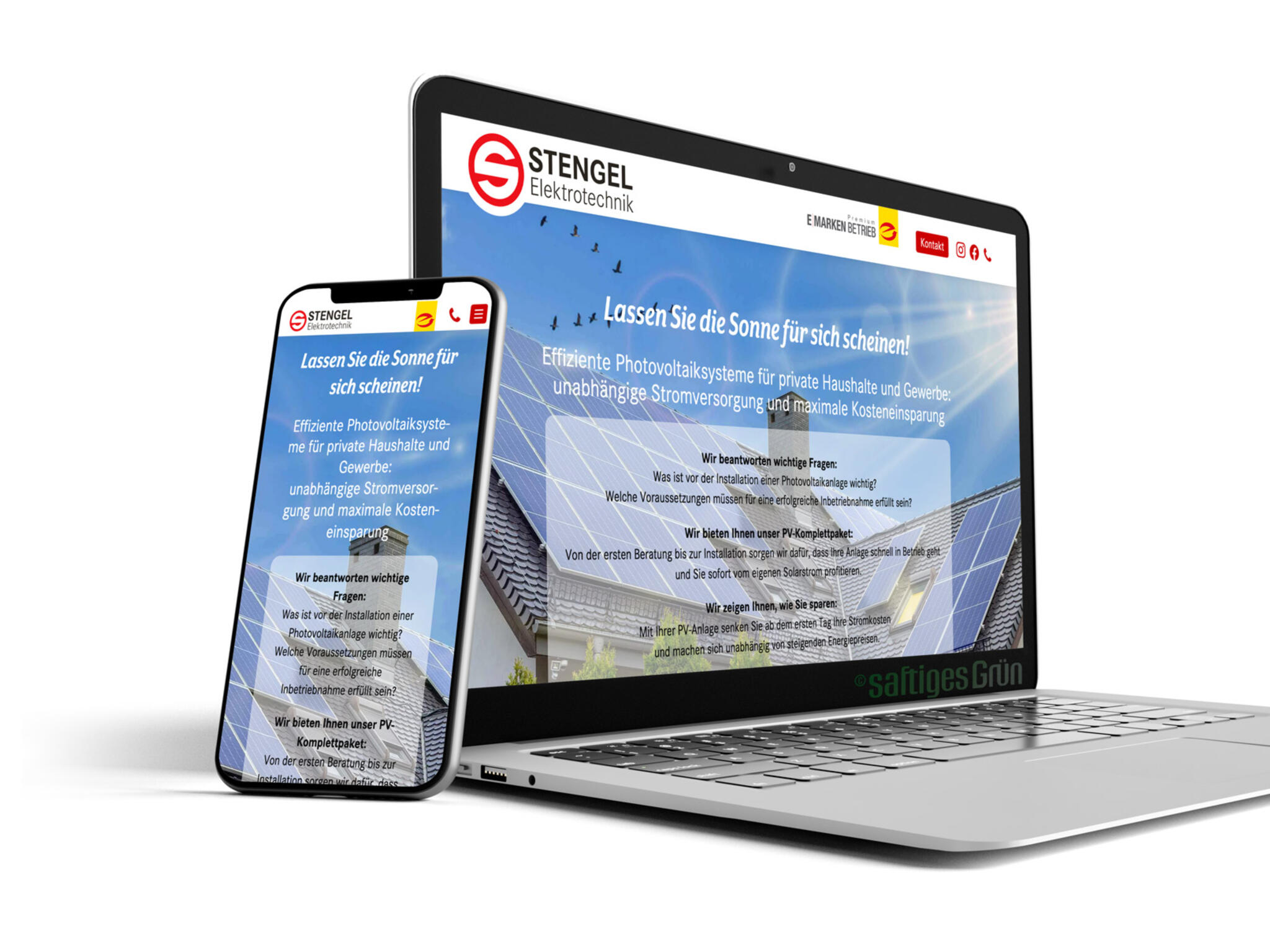 Landingpage &quot;Photovoltaik&quot;